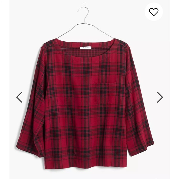 Madewell Herald Tee in Curtis Plaid - Picture 1 of 5